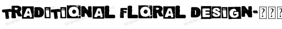 Traditional Floral Design字体转换